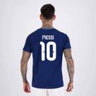 Camisa Argentina Tracks Marinho 10 Messi