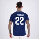 Camisa Argentina Tracks Marinho 22 L. Martinez
