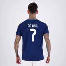 Camisa Argentina Tracks Marinho 7 De Paul