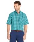 Camisa Arrow Hamilton de Popelina Manga Corta Verde Quetzal XL