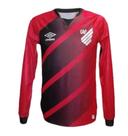 Camisa Athletico Paranaense I 20/21 Manga Longa Umbro Masculina - Vermelho+Preto