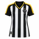 Camisa Atlético Mineiro Listrada - Feminino Tamanho:GGCor:Preto/Branco Camisa Atlético Mineiro Listrada - Feminino Tamanho:GGCor:Preto/Branco
