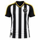 Camisa Atlético Mineiro Listrada - Masculino Tamanho:GCor:Branco/Preto