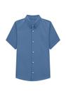 Camisa Azul Infantil Social Onda Marinha