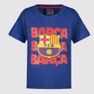 Camisa Barcelona Barça Infantil Azul