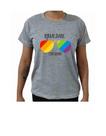 Camisa Básica Feminina LGBT Estampada Igualdade Lealdade Tecido Poliéster