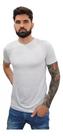 Camisa Básica Gola V Rasa Masculina Viscolycra Manga Curta