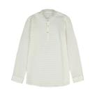 Camisa Bata Infantil Menino Manga Longa Off White Ogochi