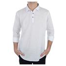 Camisa Bata Masculina Ogochi ML Slim Flame Branca - 00152032