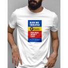 Camisa Bloquinho Tadalafilo Masculina Camisa Fantasia Carnaval 100 algodão Estiloso Confortavel