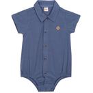 Camisa Body Bebê Menino Azul Nini &amp Bambini