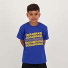 Camisa Bora Brasil Infantil Azul Camisa Bora Brasil Infantil Azul
