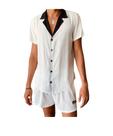 camisa botão de coco