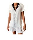 Camisa botão de coco Camisa botão de coco