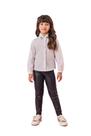 Camisa Branca Infantil Feminina Manga Longa Menina Coração Mundo Cinti 12456