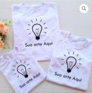 Camisa Branca Personalizada (escolha sua estampa)