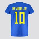 Camisa Brasil 10 Neymar Azul Infantil Camisa Brasil 10 Neymar Azul Infantil