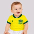 Camisa Brasil Baby Amarela Camisa Brasil Baby Amarela