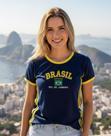 Camisa Brasil BabyLock Listras Laterais Longa y2k Camisa Brasil BabyLock Listras Laterais Longa y2k