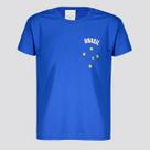 Camisa Brasil Clássica Infantil Azul Camisa Brasil Clássica Infantil Azul