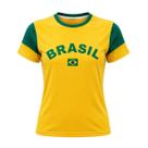 Camisa Brasil Dengo Amarelo - Feminino Tamanho:GGCor:Amarelo