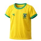 Camisa Brasil Diadora Campione Amarelo - Infantil Masculino Tamanho:14Cor:Amarelo