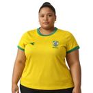Camisa Brasil Diadora Plus Size Campione Amarelo - Feminino Tamanho:G1Cor:Amarelo Camisa Brasil Diadora Plus Size Campione Amarelo - Feminino Tamanho:G1Cor:Amarelo