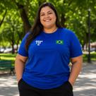 Camisa Brasil DRY FIT Big Plus Size G1 ao G3 Camisa Brasil DRY FIT Big Plus Size G1 ao G3