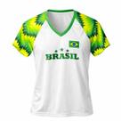 Camisa Brasil Essence Branca - Feminino Tamanho:MCor:Branco