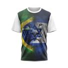Camisa Brasil Leão da Tribo de Judá Tecido Dryfit