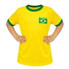 Camisa Brasil Patriota Infantil TRB Número 10 Amarela