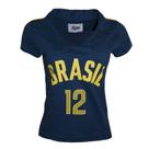 Camisa Brasil Vôlei 1984 Liga Retrô Feminina Azul M Camisa Brasil Vôlei 1984 Liga Retrô Feminina Azul M
