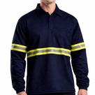 Camisa Brim Premium Cedro Gola Italiana Manga Longa com Elástico no Punho Petróleo THS