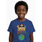 Camisa camisa blusa infantil Jesus o maior pintor do mundo 100%