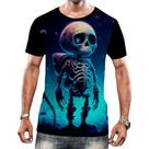 Camisa Camiseta Arte Tumblr Esqueletos Caveira Ossos Moda 7