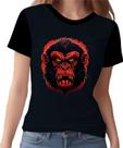 Camisa Camiseta Babuino Macaco Gorila Face Animais Selva 2