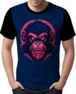 Camisa Camiseta Babuino Macaco Gorila Face Animais Selva 4 Camisa Camiseta Babuino Macaco Gorila Face Animais Selva 4
