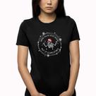 Camisa camiseta babylook esqueleto natal when you're dead inside but it's christmas-drop