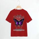 Camisa camiseta básica streetwear "Borboleta roxa BUTTERFLY" Camisa camiseta básica streetwear "Borboleta roxa BUTTERFLY"