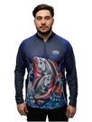 Camisa Camiseta Blusa de Pesca familia masculino feminino infantil tilápia com proteção uv50