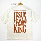 Camisa Camiseta Blusa Evangelica Cristã Igreja Gospel Church Jovem Fé Coroa Jesus is King Streetwear