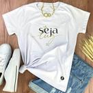 Camisa Camiseta Blusa Feminina Baby-Look Evangelica Cristã Igreja Gospel Church Jovem Fé Seja Luz Te