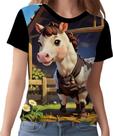 Camisa Camiseta Color Animais da Fazenda Cavalos HD 2
