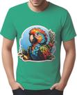 Camisa Camiseta Color Sticker Arara Colorida Ave Natureza 1