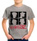 Camisa Camiseta de Algodão Infantil Juvenil Para Menino Menina Unissex Banda GorillazZ Poster Rock HipHop M1 Camisa Camiseta de Algodão Infantil Juvenil Para Menino Menina Unissex Banda GorillazZ Poster Rock HipHop M1