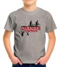 Camisa Camiseta de Algodão Infantil Juvenil Para Menino Menina Unissex Série Stranger Thingss MD3