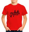 Camisa Camiseta de Algodão Infantil Juvenil Para Menino Menina Unissex Série Stranger Thingss MD3