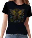Camisa Camiseta Estampada Steampunk Borboleta Tecnovapor 1