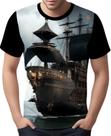 Camisa Camiseta Estampada Steampunk Navio Embarcação HD 7
