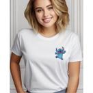 Camisa Camiseta Feminina 100 Algodão Estilosa Stitch Confortavel Moderna Casual Tendencia